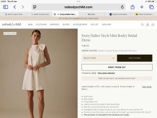 Where to buy a special (but not 'wedding') dress for registry office ceremony