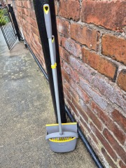 Dustpan and brush set-long handled..