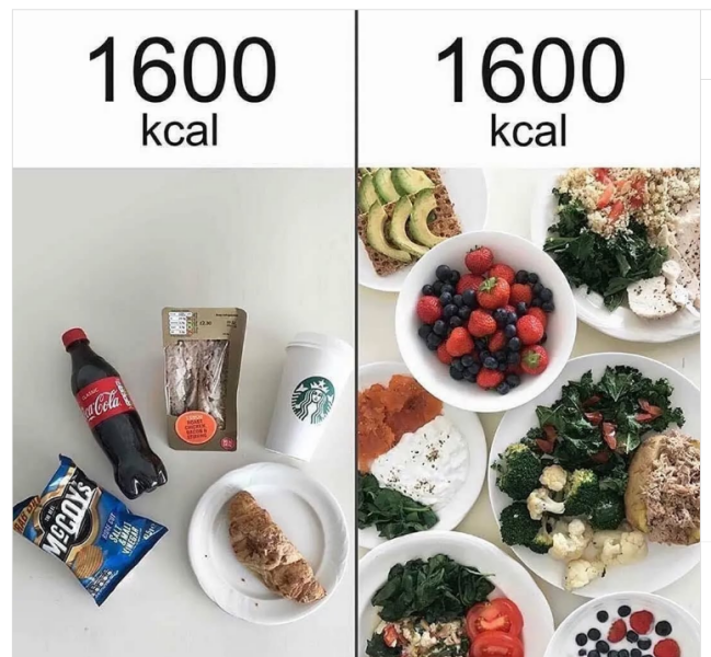 we really don't need a lot of food....