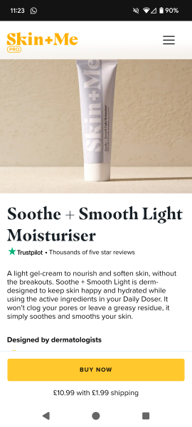 Advice from anyone using Skin+Me products