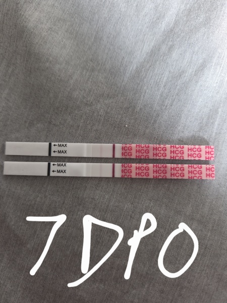 Positive pregnancy test at 7 DPO.