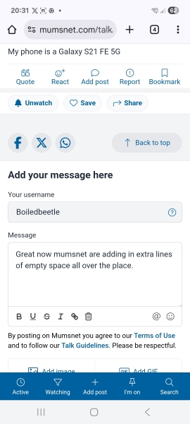 Text box keeping text even after posting