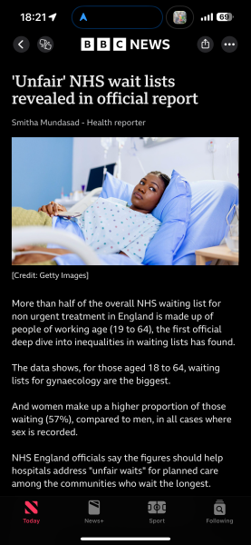 Health inequalities - disproportionately affect women.