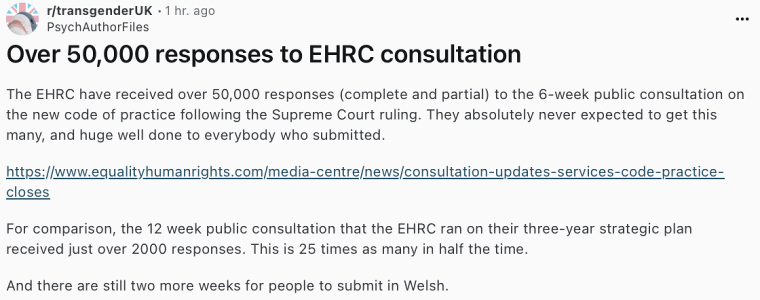 Per appointment hearing for new chair of EHRC. This afternoon