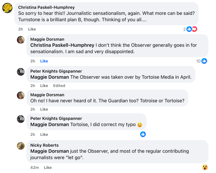 Thread 2. To feel disappointed after reading this in The Observer about the author and her husband from The Salt Path book and film?