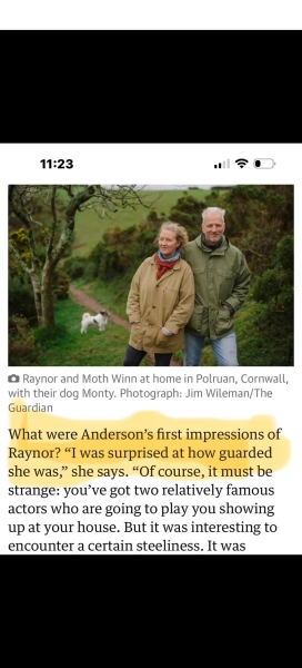 Thread 2. To feel disappointed after reading this in The Observer about the author and her husband from The Salt Path book and film?