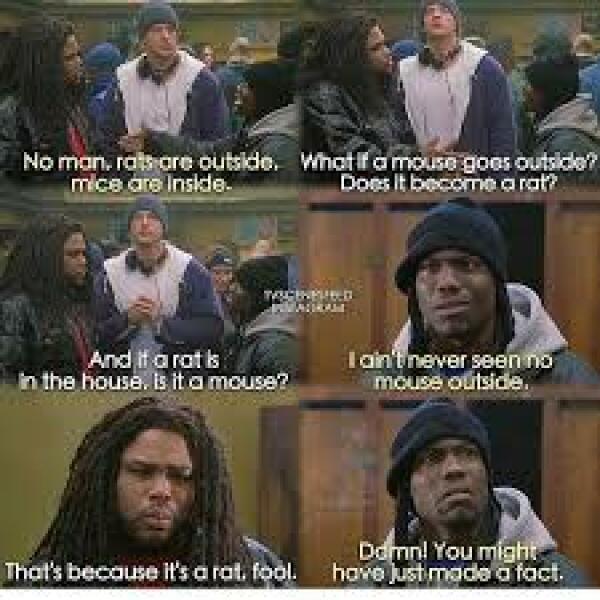 To be scared to sleep because there’s a rat in my house?