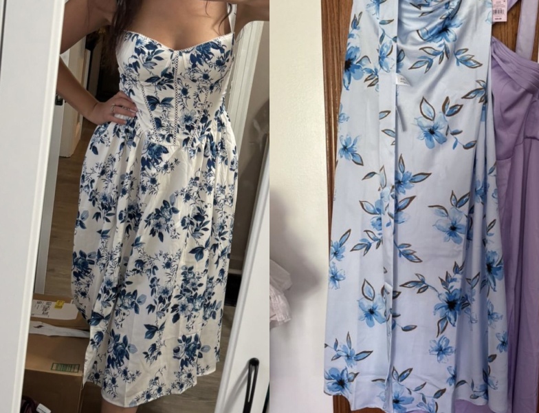 Is the dress on the left too white for a wedding?