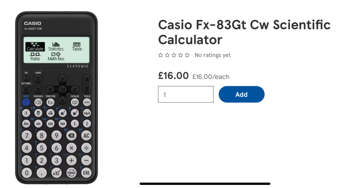 What does your Y7 use as a calculator?  Does everyone use the same one or different schools different ones??