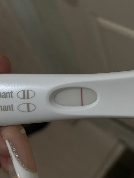 Very faint positive on First Response