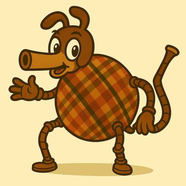 Gussies Grips' Grandfather. Door to door merkin salesman.