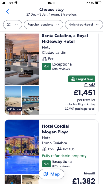 Winter sun: last week Dec for under £3k pp?