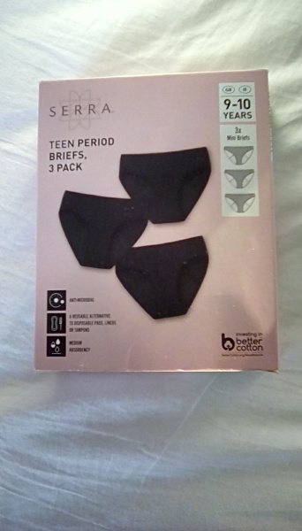 Period pants in Aldi.