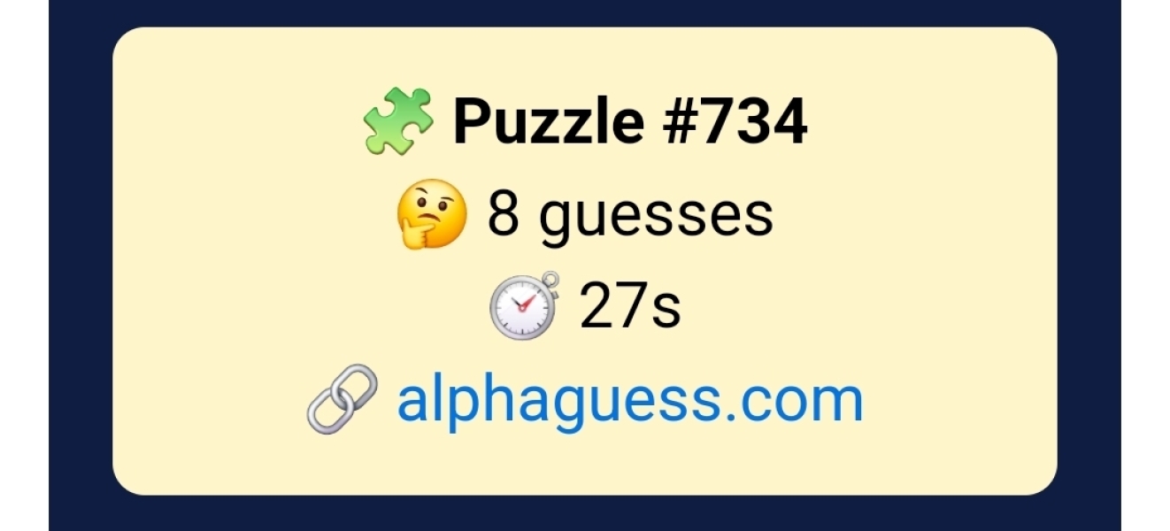 Alphaguess 7 and Hang Five