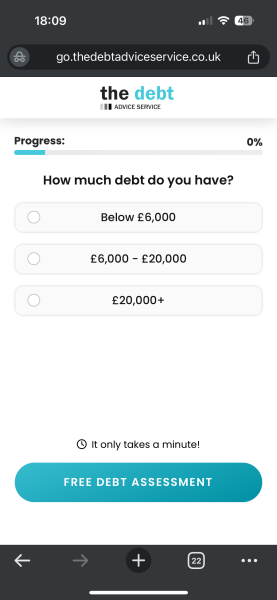 Debt help scam ?