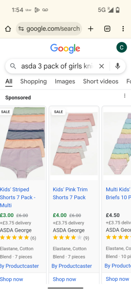 be outraged by the sexism in girls swimwear and underwear