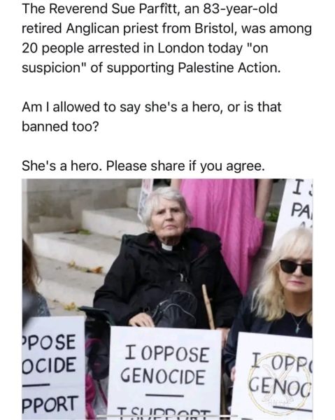 To think Palestine Action isn't a terrorist group?
