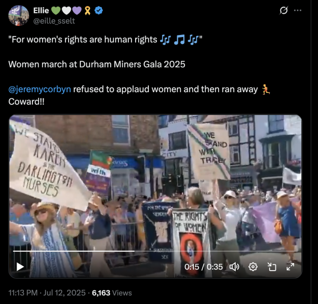 Durham Miners Gala - Women's Rights are Human Rights