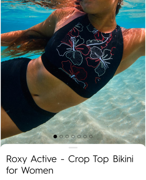Supportive non-wired crop-top style bikini