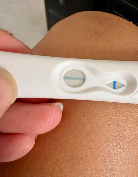Early pregnancy test.