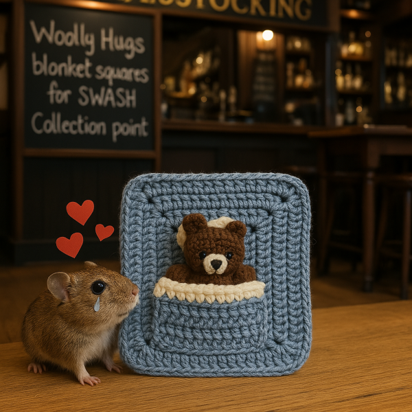 Woolly Hugs. Desperately sad news we are afraid. Making a Blanket for lovely Swashbuckled whose son has tragically died.