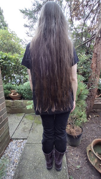 To wear my hair long at 40
