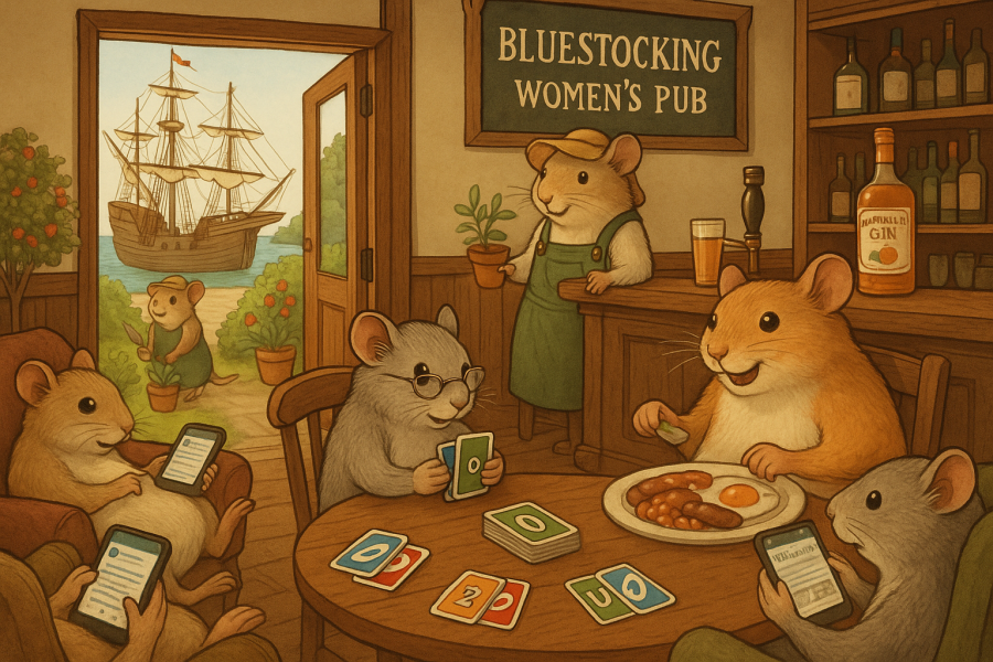 The Bluestocking - holding the line and losing the thread