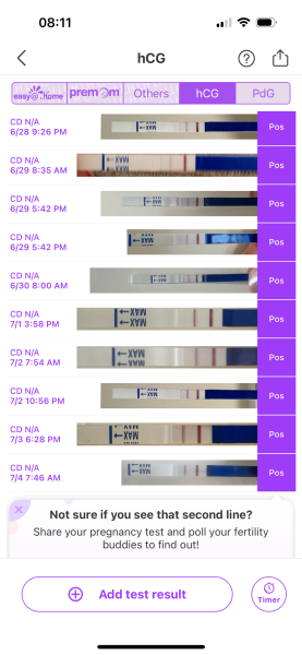 Test so much lighter at 20dpo