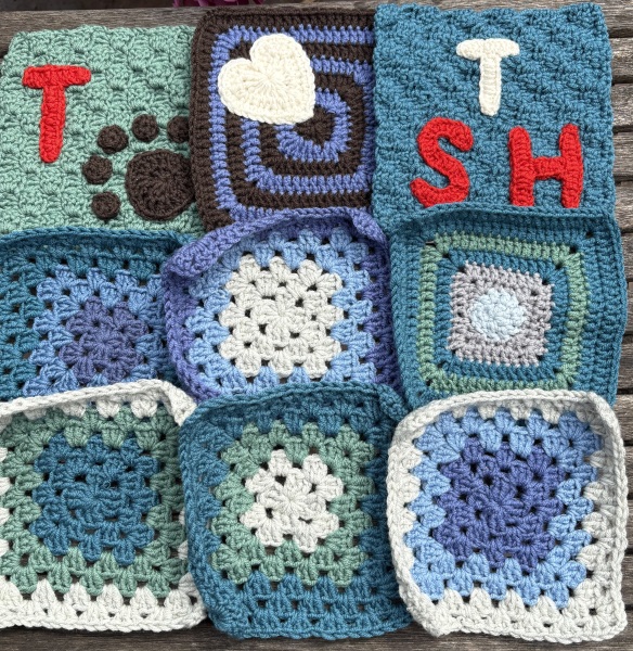 Woolly Hugs. Desperately sad news we are afraid. Making a Blanket for lovely Swashbuckled whose son has tragically died.