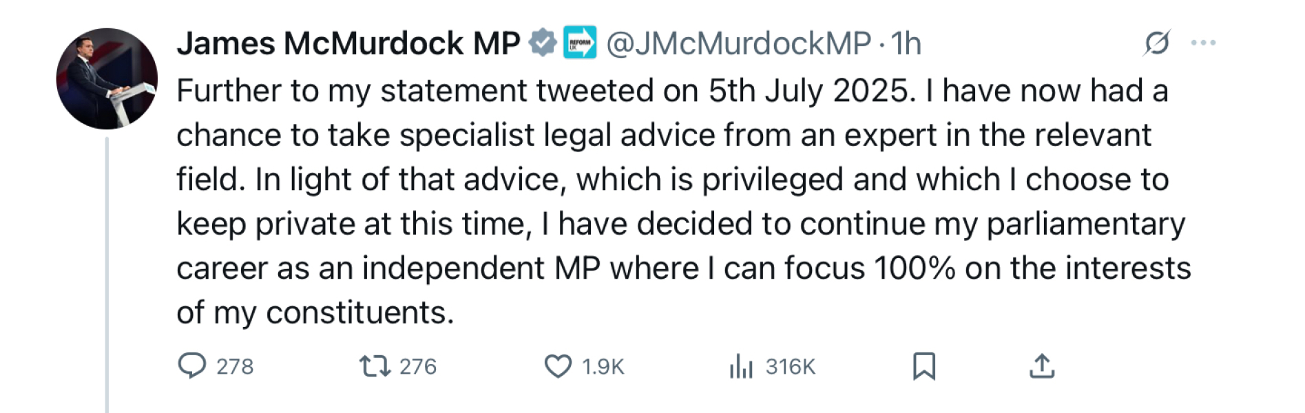 How could Reform form a government when they are such an absolute shitshow?