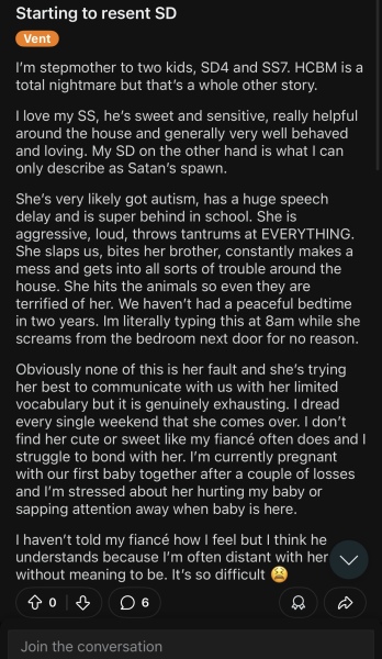 Concerned with children’s “step parent”