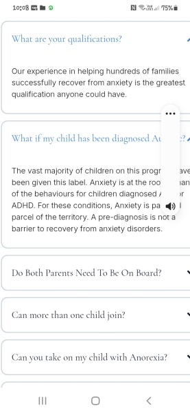 to warn you about this company offering solutions to child's anxiety and school refusal?