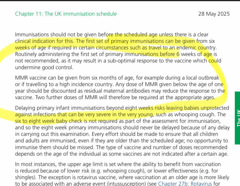 To get the single measels vaccine ?