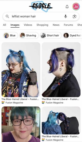 What do you think of people with colourful hair?  As in different colour hair - pinks, greens, blues, purples, - big bright colourful hair
