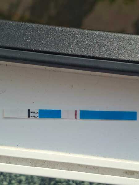 Started period but possible faint positive - what does this mean?