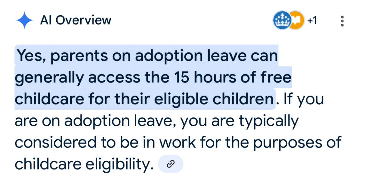 Accessing 15 hours nursery fees support for adopted children under 2 years old
