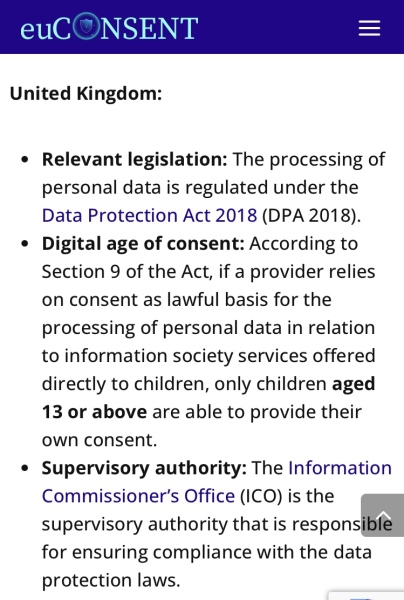 At which age can a child give photo consent?