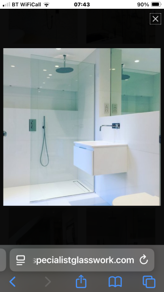 Bathroom project mess!/frameless shower solution