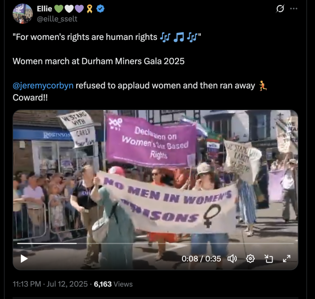 Durham Miners Gala - Women's Rights are Human Rights