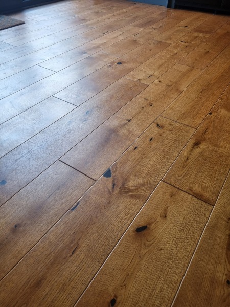 To fit engineered wood flooring ourselves?