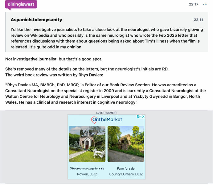 Thread 4: To feel disappointed after reading this in The Observer about the author and her husband from The Salt Path book and film?