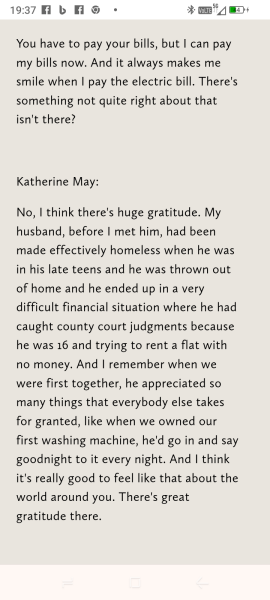 Thread 10: To feel disappointed after reading this in The Observer about the author and her husband from The Salt Path book and film?