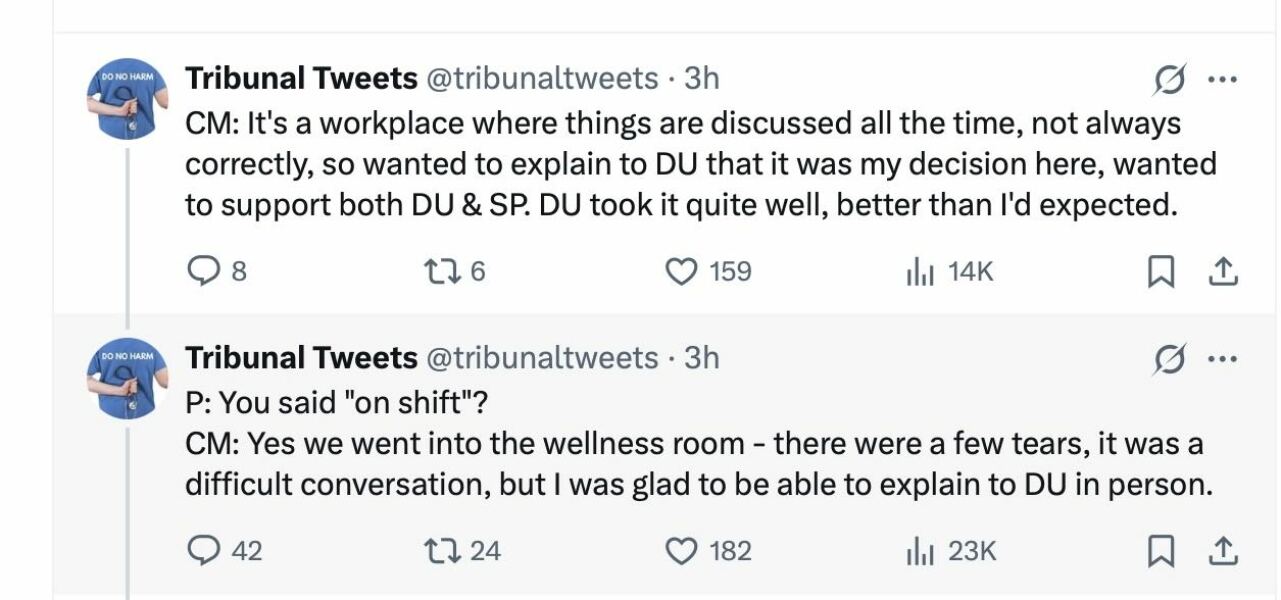 NHS Fife tries to silence nurse - Sandie Peggie vs NHS Fife Health Board and Dr Beth Upton - thread #35