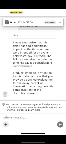 How should I deal with this? Customer order