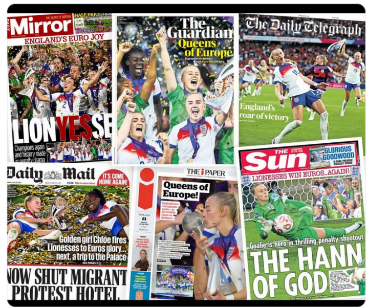 Womens football....leading headline BBC news....why? Cos very few people actually care