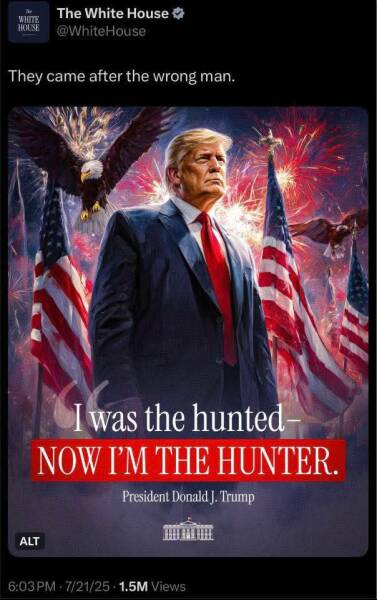 Still dancing the Tariff Tango, Vlad and Bibi still playing him like a fiddle and Epstein's list must be written in invisible ink - Trump thread #146