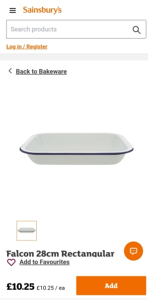 Roasting Tins - I know, really exciting stuff 🙄