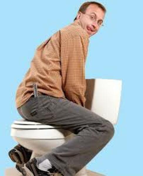 To think it's normal to tie your hair back to poo or eat?