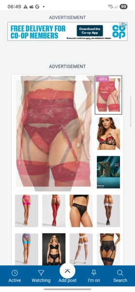 Full page (gross) Ann Summers adverts