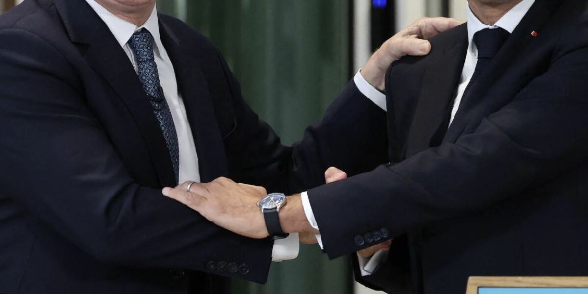 Politicians pawing each other
